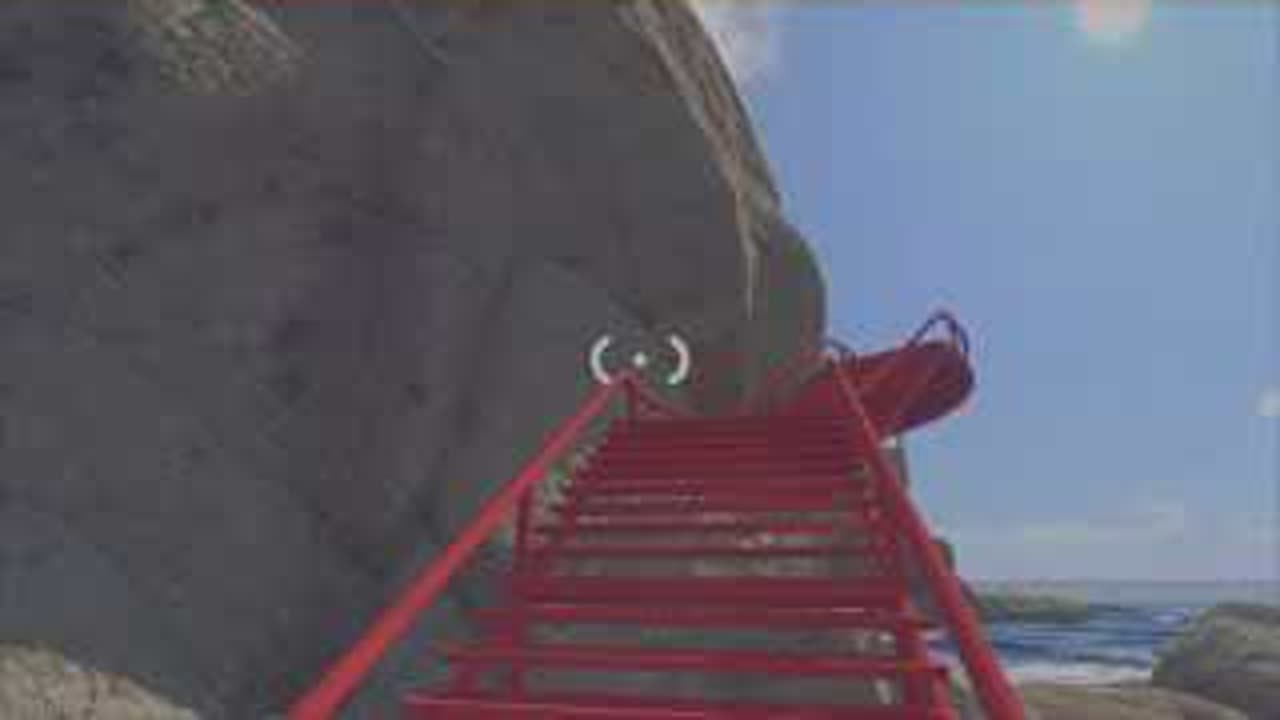BIG WALK Climbing Puzzle: Kick the Reward Block to the Top — Recover from the last stable tier