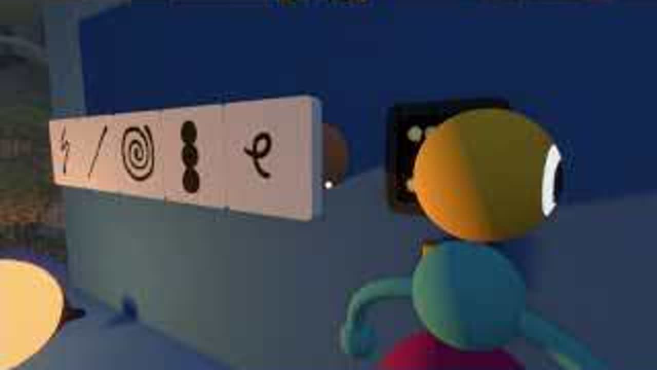 BIG WALK Large Warehouse Pose Code: Relay the Symbol Order — Perform and hold one position