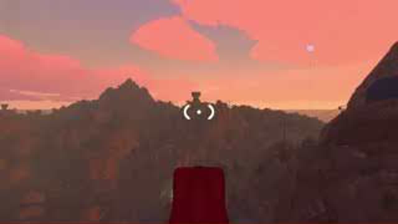 BIG WALK Clifftop Golf: Carry the Ball to the Purple Flag Hole — Carry through train and bridges